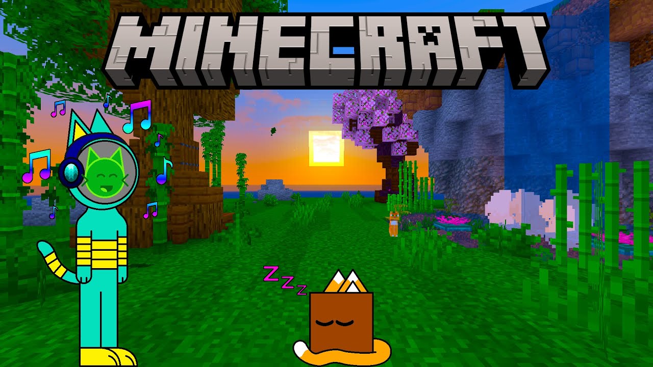 Building My Intro Scenery in Minecraft