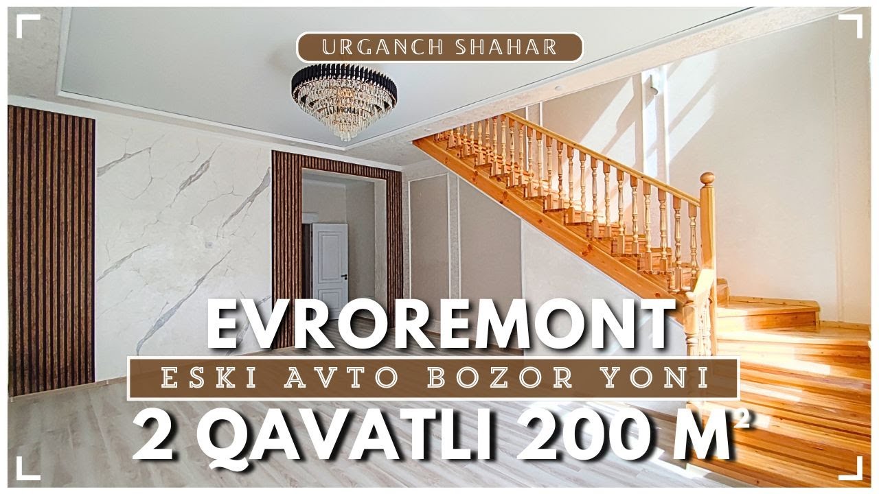 Evroremont 2 qavatli 200 m² joy sotuvda