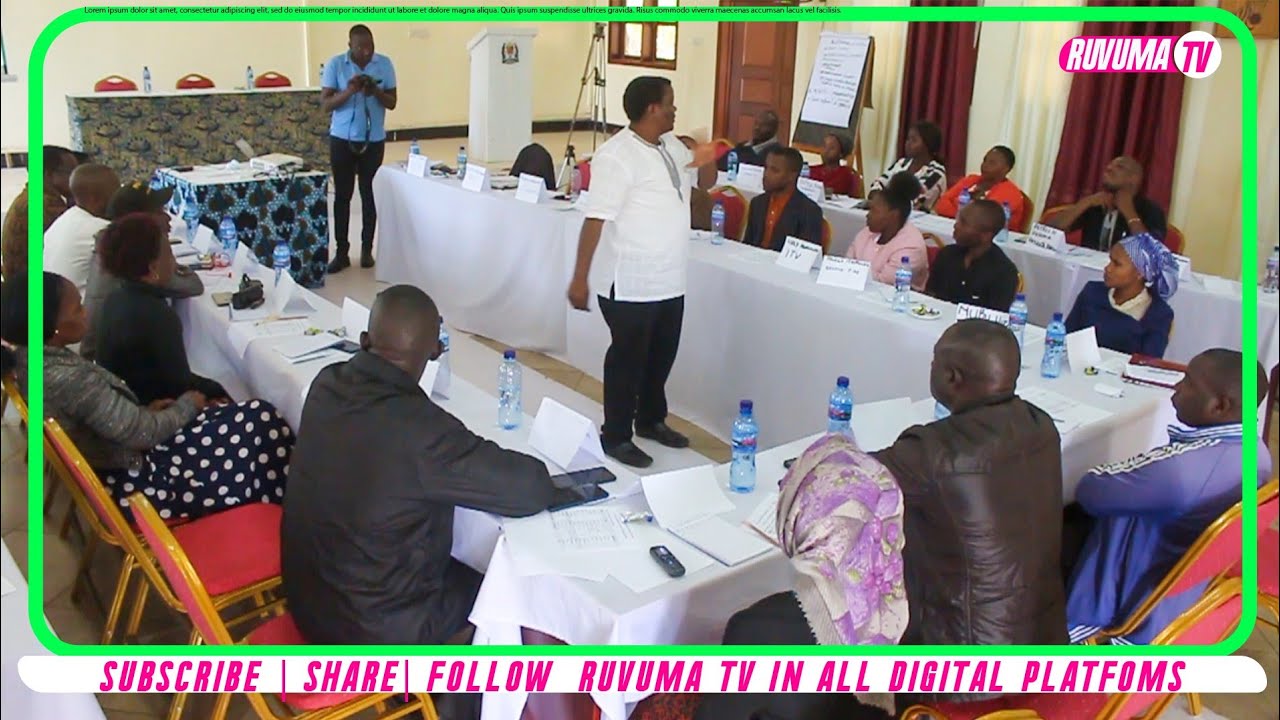 🔴 WAANDISHI WA HABARI RUVUMA WAPEWA MAFUNZO KURIPOTI HABARI ZA UKATILI WA KIJINSIA