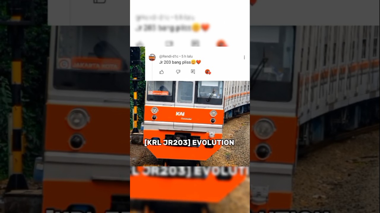 EVOLUSI KRL JR 203 #evolusikrljr203 #evolution #jr203 #fypシ゚viral #trand #keretaapiindonesi #request