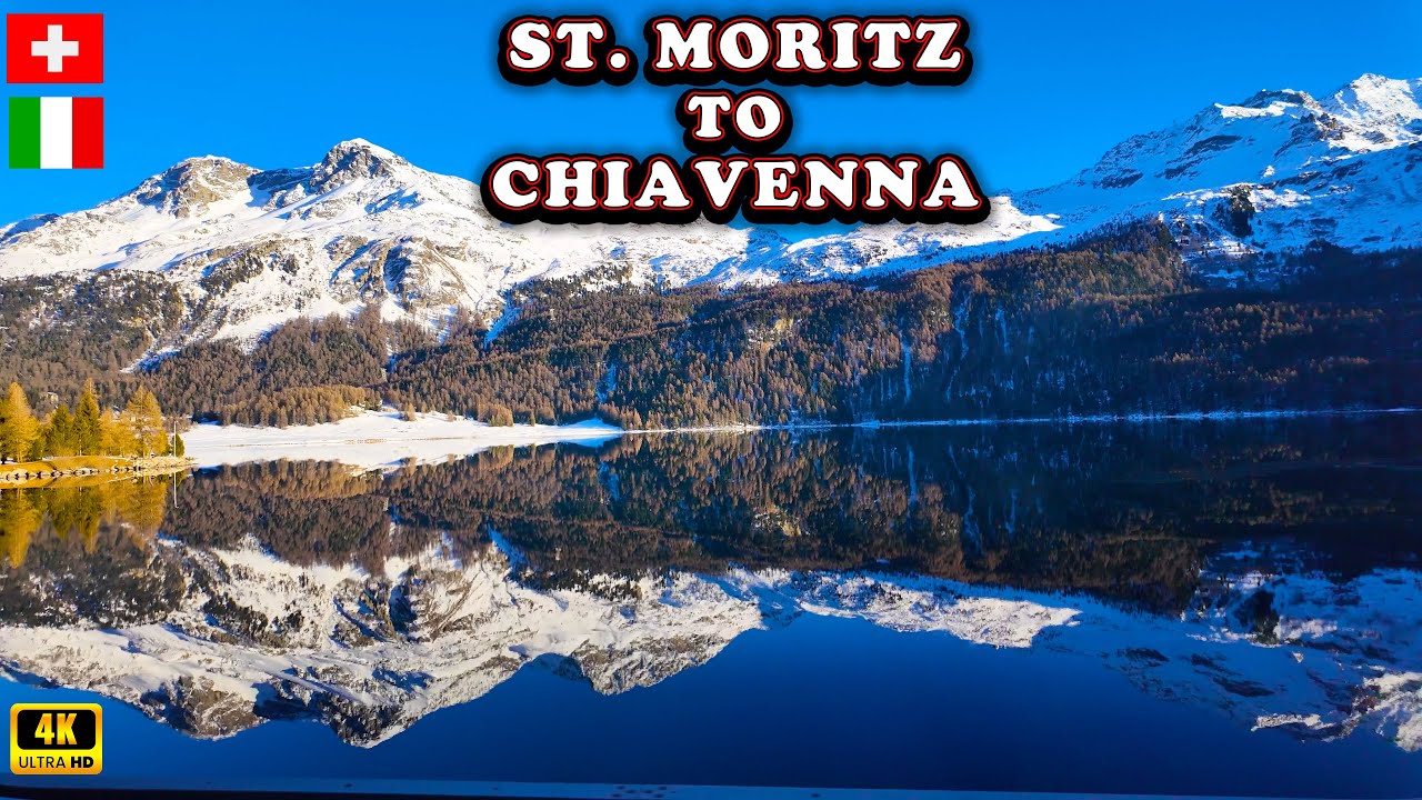 St. Moritz 🇨🇭 to Chiavenna 🇮🇹 Stunning Alpine Ride in Winter