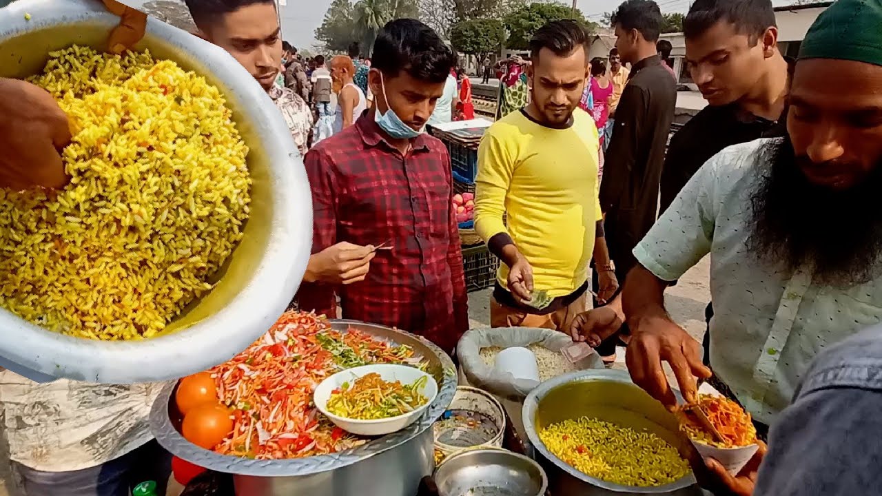 Famous Masala Jhal Muri Maker | Amazing tasty Street Food in Bhairab