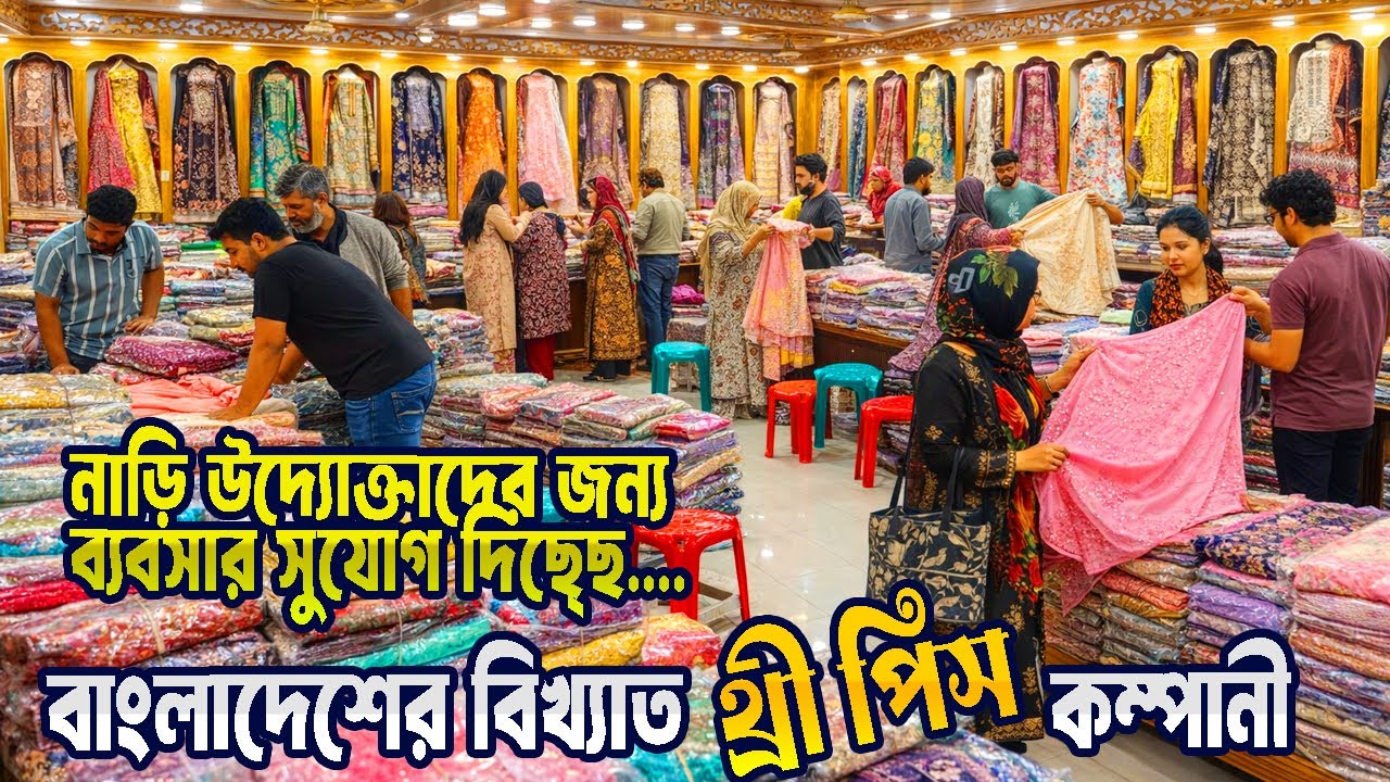 বাংলাদেশের বিখ্যাত থ্রি পিস কোম্পানি। নারী উদ্যোক্তাদের জন্য ব্যবসা সুযোগ | three piece price 2026