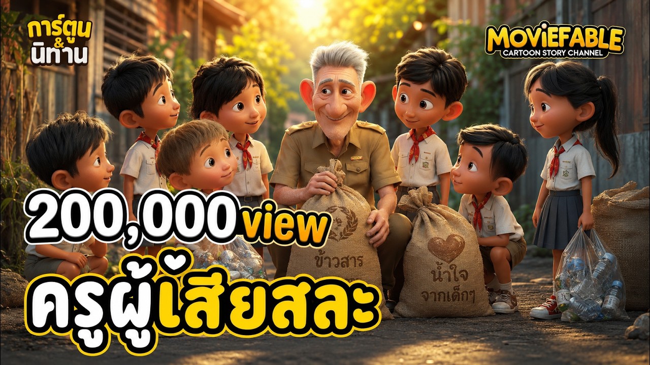ครูผู้เสียสละ.... ( แรงบันดาลใจ จาก ครูเชาว์  ) | 3D Animation