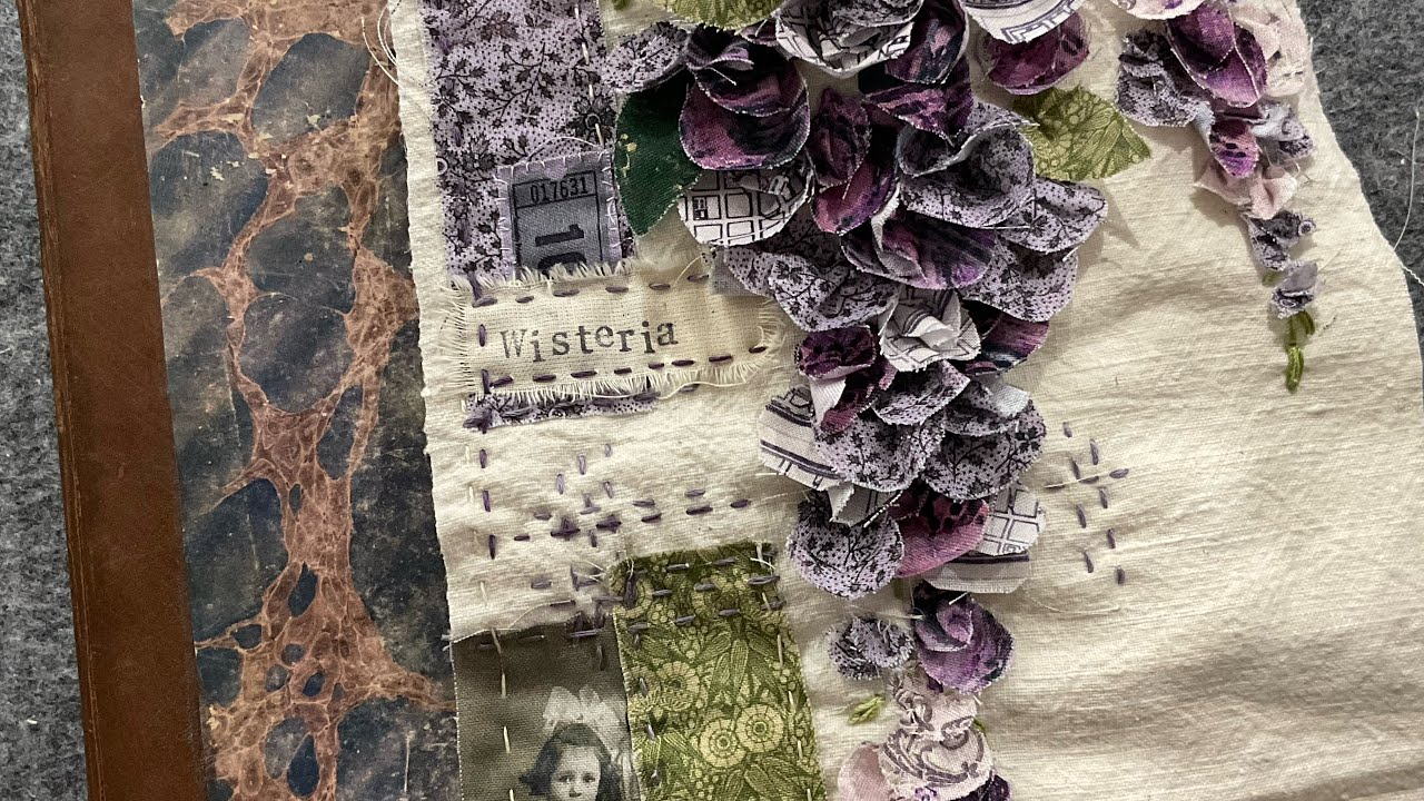 Часть 10 / Том 2. Ботанические красоты. Цветы. Глициния. #slowstitchedflowers #timholtz