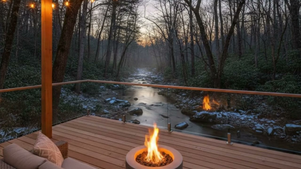 Peaceful Creekside Deck & Firepit | Wooded Ambiance