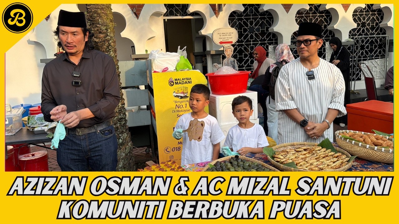 AZIZAN OSMAN & AC MIZAL SANTUNI KOMUNITI BERBUKA PUASA DI MASJID JAMEK