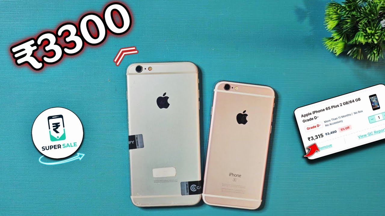 iPhone 6s plus in just ₹3300🔥 From Cashify Sale 》Nice condition😍