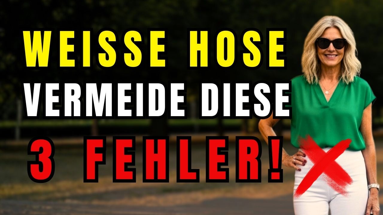 Trage NIEMALS weiße Hosen, ohne das hier zu wissen!
