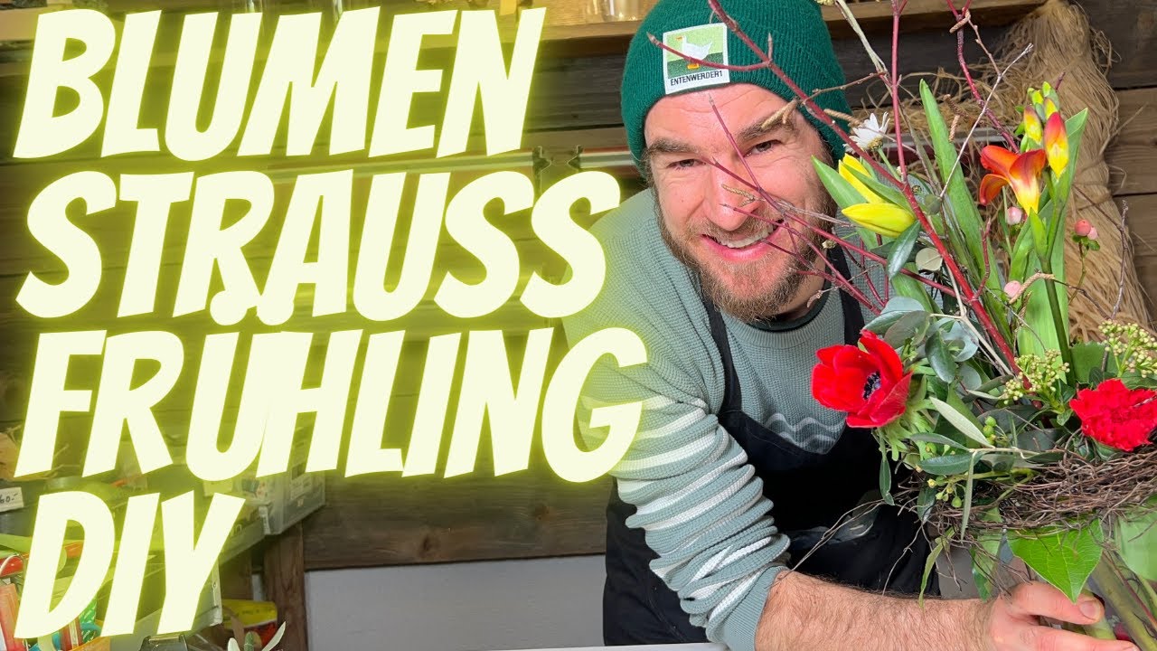 Fr&uuml;hlingsdeko Idee - Fr&uuml;hlingsblumenstrauss im Blumenmann Style zum selber machen