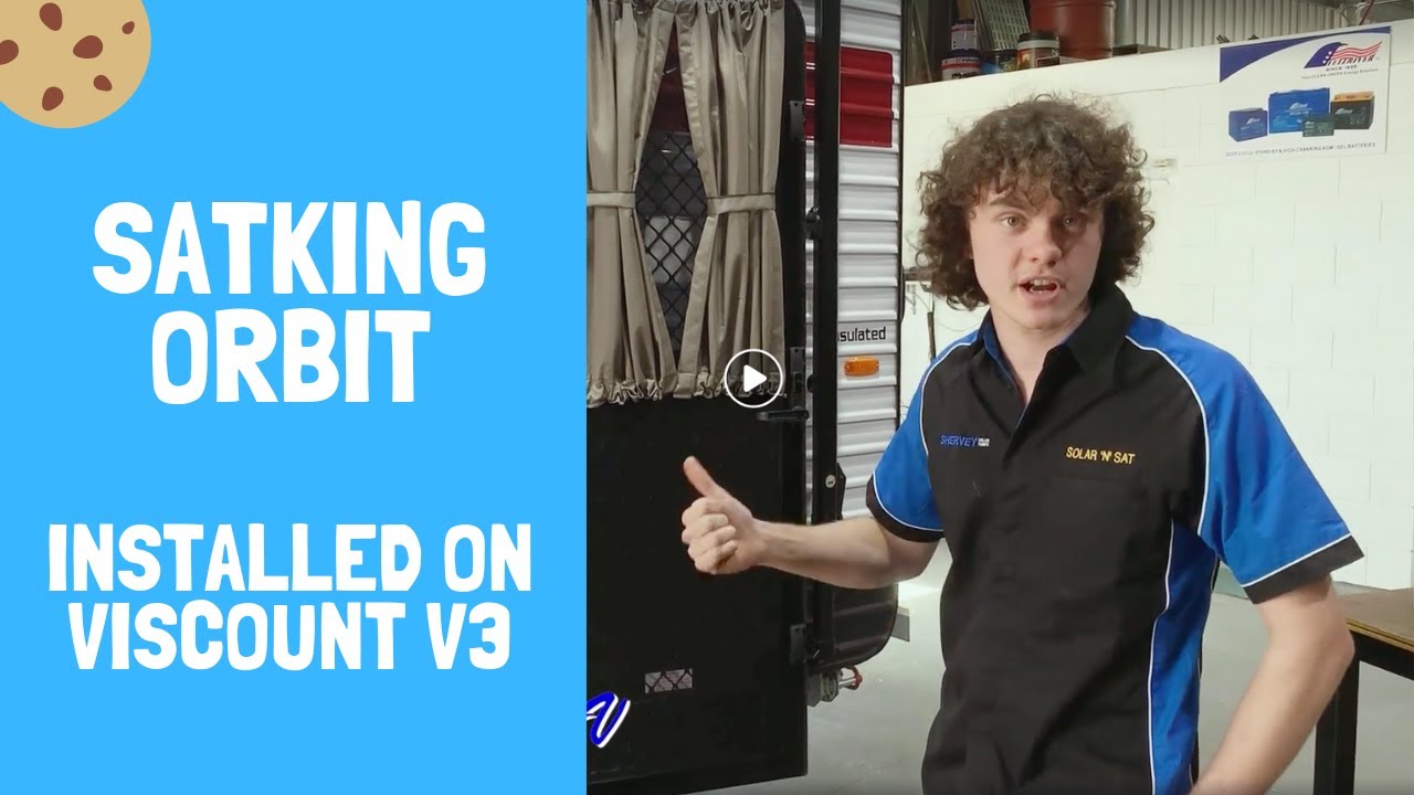 Satking Orbit installation on Viscount V3 | Caravan Satellite Dish