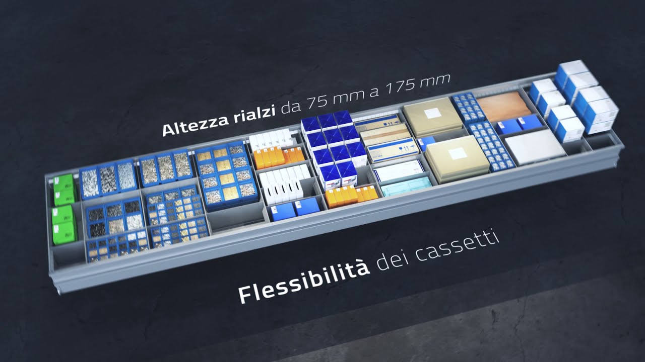 FERRETTO SPA - Vertimag - Magazzino automatico verticale - Il tuo magazzino in 1/10 dello spazio!