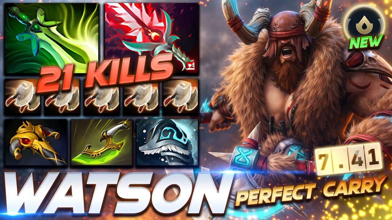 [7.41] Watson Beastmaster - Perfect Carry - Dota 2 Pro Gameplay [Watch & Learn]