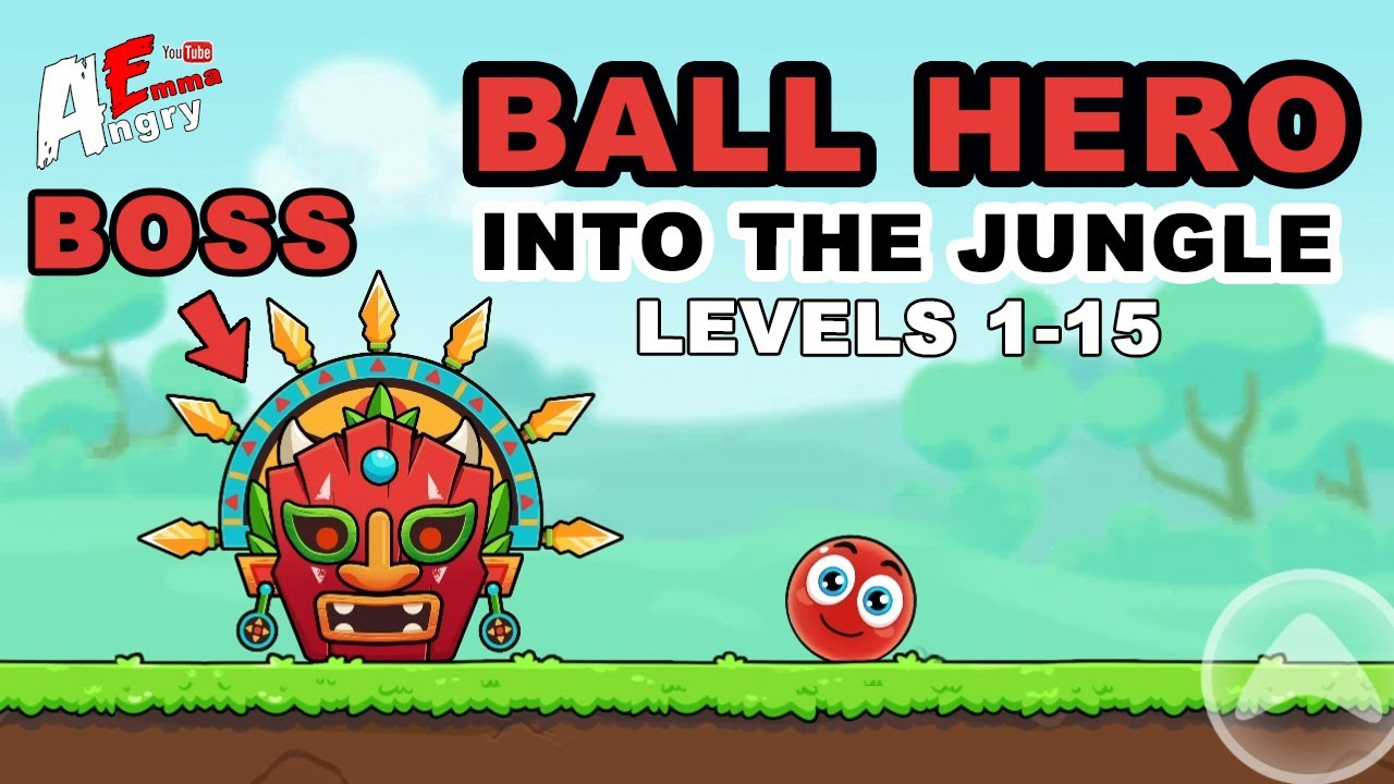🔴Ball Hero: into the Jungle - Levels 1-15 + BOSS / Gameplay Walkthrough (Android Game)