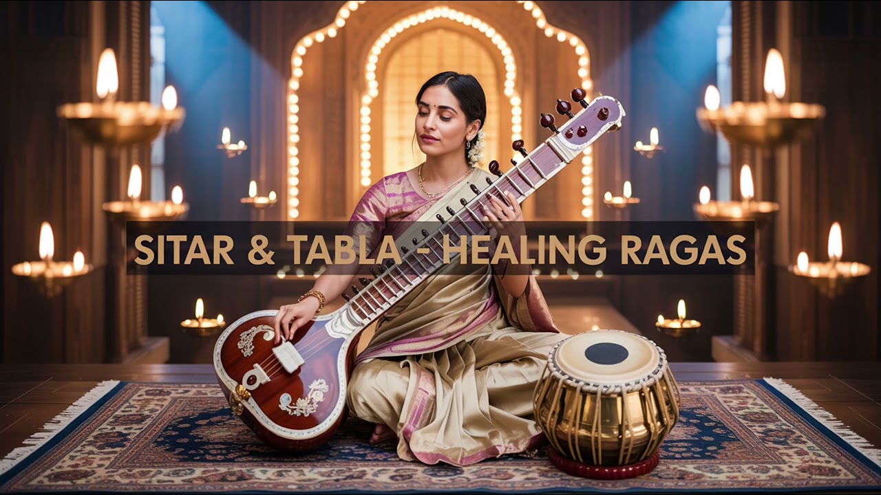 Sacred Strings & Rhythms | Sitar & Tabla Healing Ragas for Soulful Relaxation