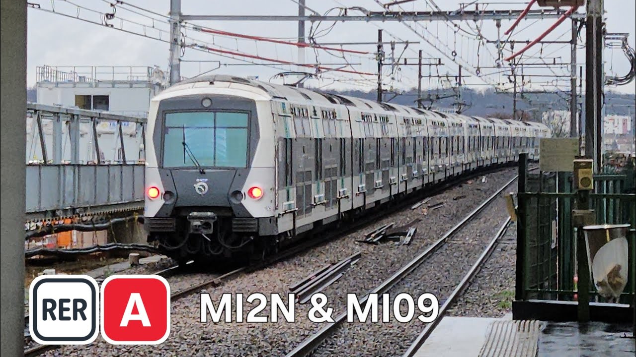 Compilation RER A MI2N & MI09 Val de fontenay 