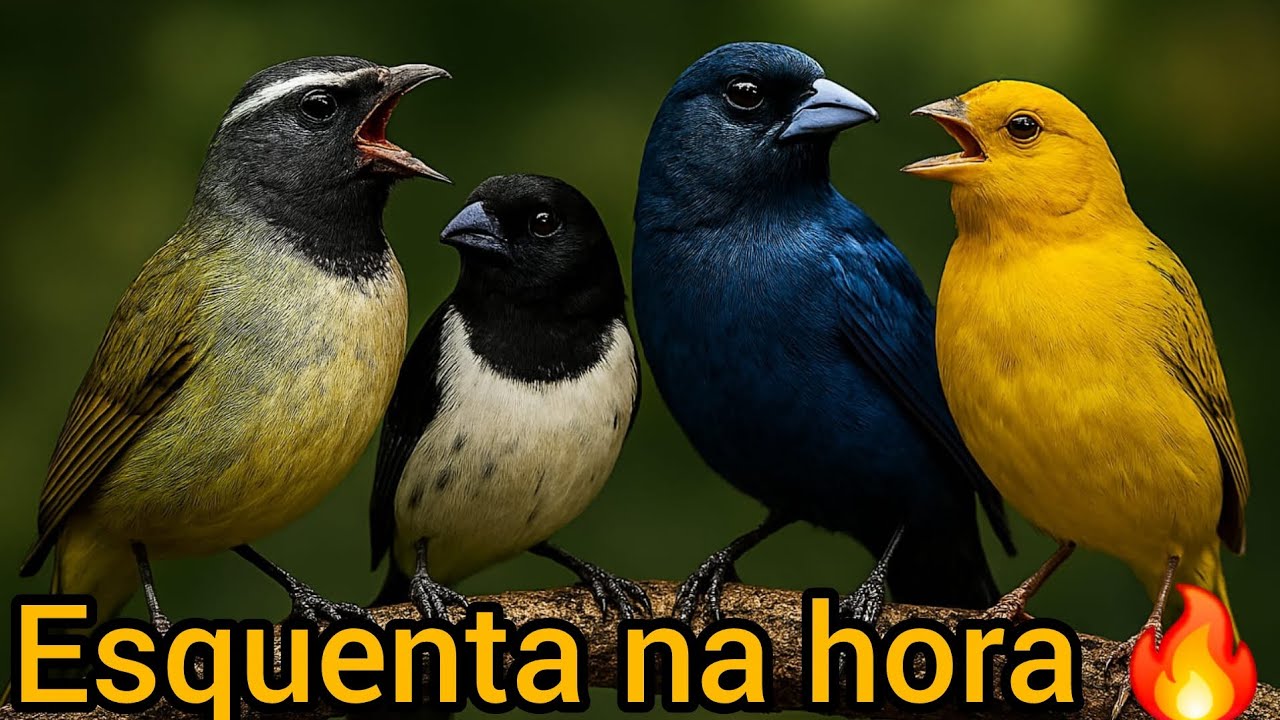 BADERNA 🔥 ESQUENTA NA HORA | 1 HORA Canto Forte Trinca, Coleiro, Azulão, Canário + Chuva