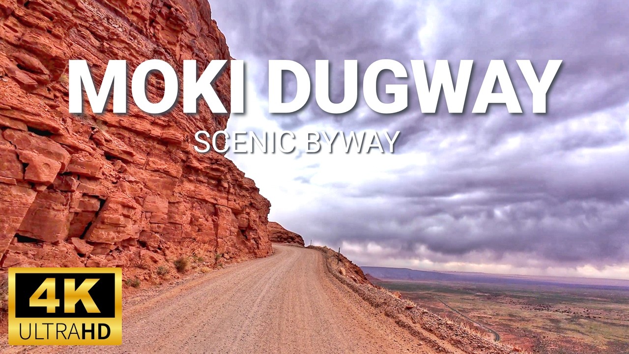 Moki Dugway Scenic Byway - A Thrilling Climb Along Utah’s Cliffside - 4K Driving Adventure