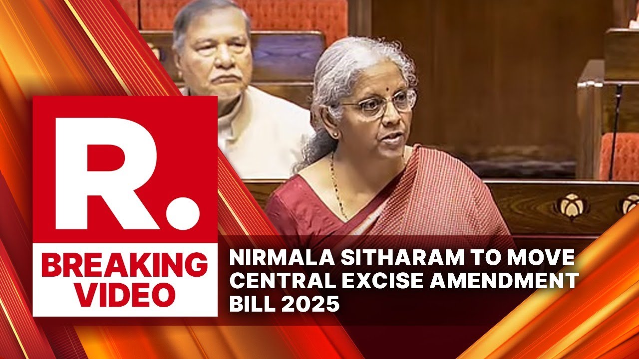 BREAKING: FM Sitharaman To Move Central Excise Amendment Bill 2025 | Parliament Winter Session 2025
