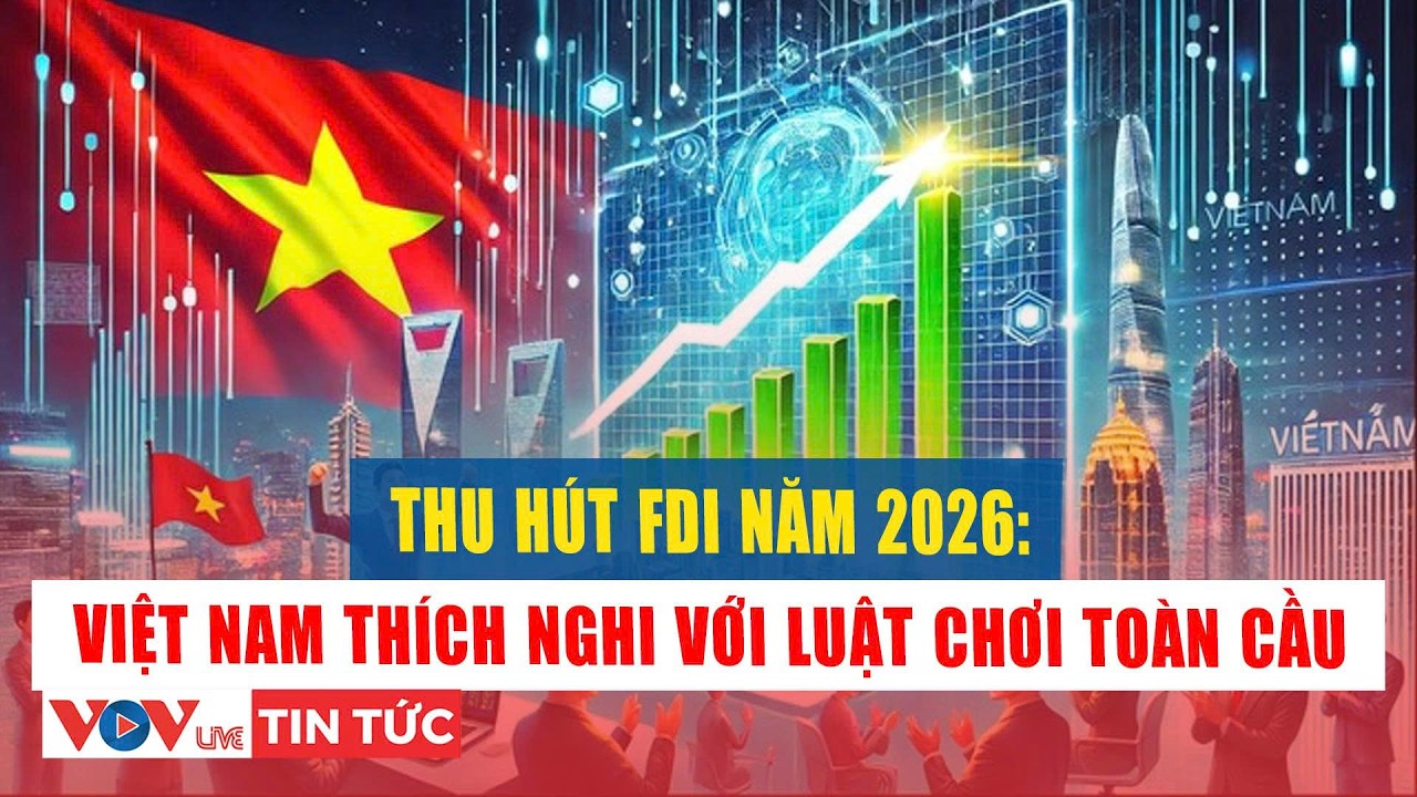Thu hút FDI năm 2026: Việt Nam thích nghi với luật chơi toàn cầu | VOVLive