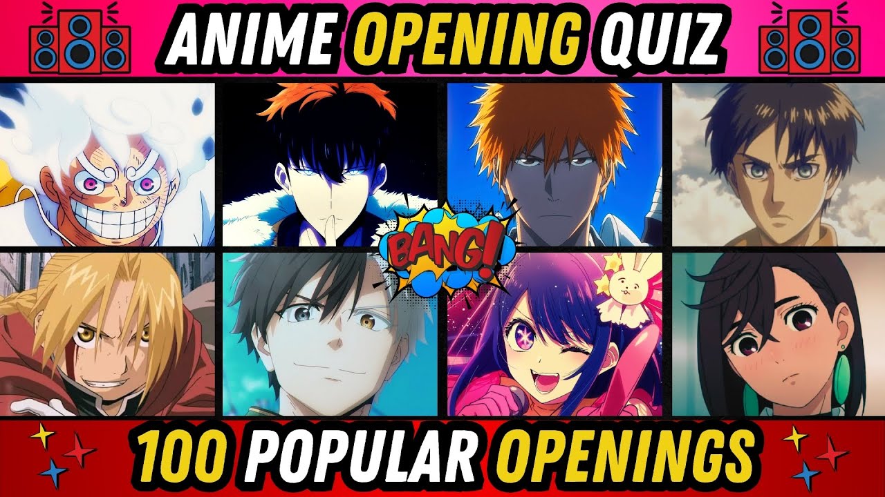 ANIME OPENING QUIZ 🎧| 🔥 100 BANGERS OPENINGS 🔥 #animeopeningquiz