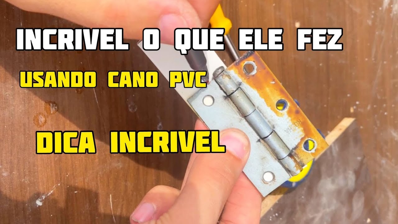 Dobradiça Feito Com Cano PVC