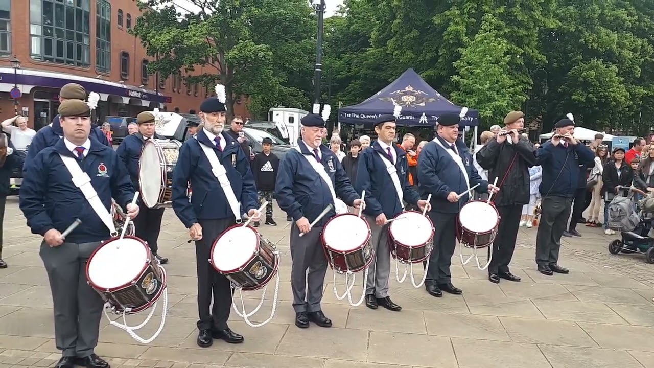 Royal Welch Fusiliers Corps of Drums Assoc, Welsh Armed Forces Day, Wrexham June 18th 2022