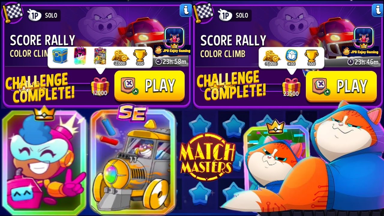 Color Climb Solo Challenge Score Rally/ 12000 And 23500 Score/ Match Masters