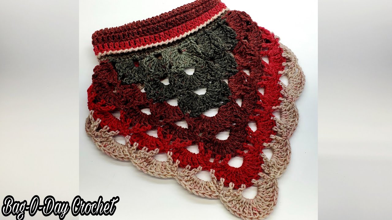 Crochet bandana cowl | Bag O Day Free Crochet Tutorial #663 Subtitles Available