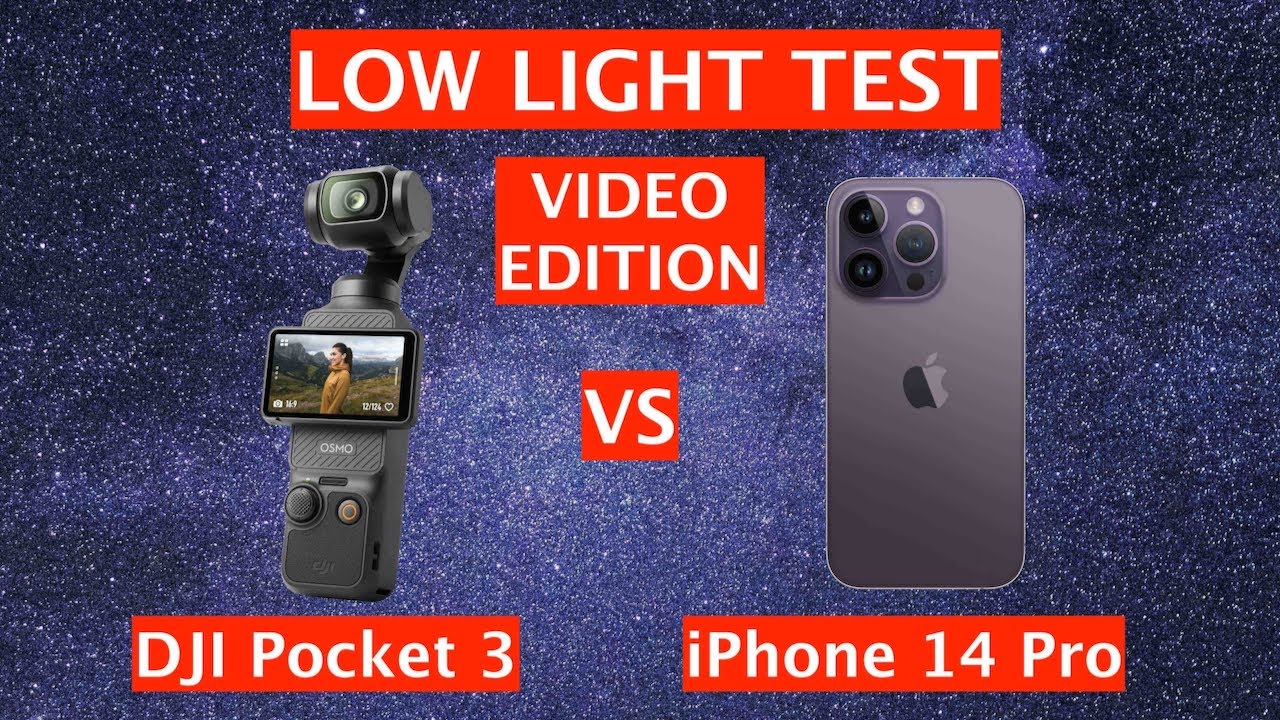 DJI Osmo Pocket 3 против iPhone 14 Pro &mdash; тест при слабом освещении (видеоверсия)