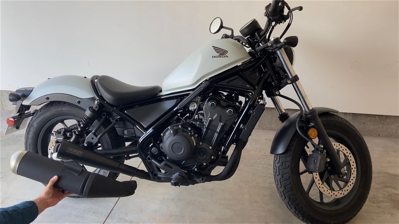 Honda Rebel 500 Stock vs Vance & Hines  Exhaust