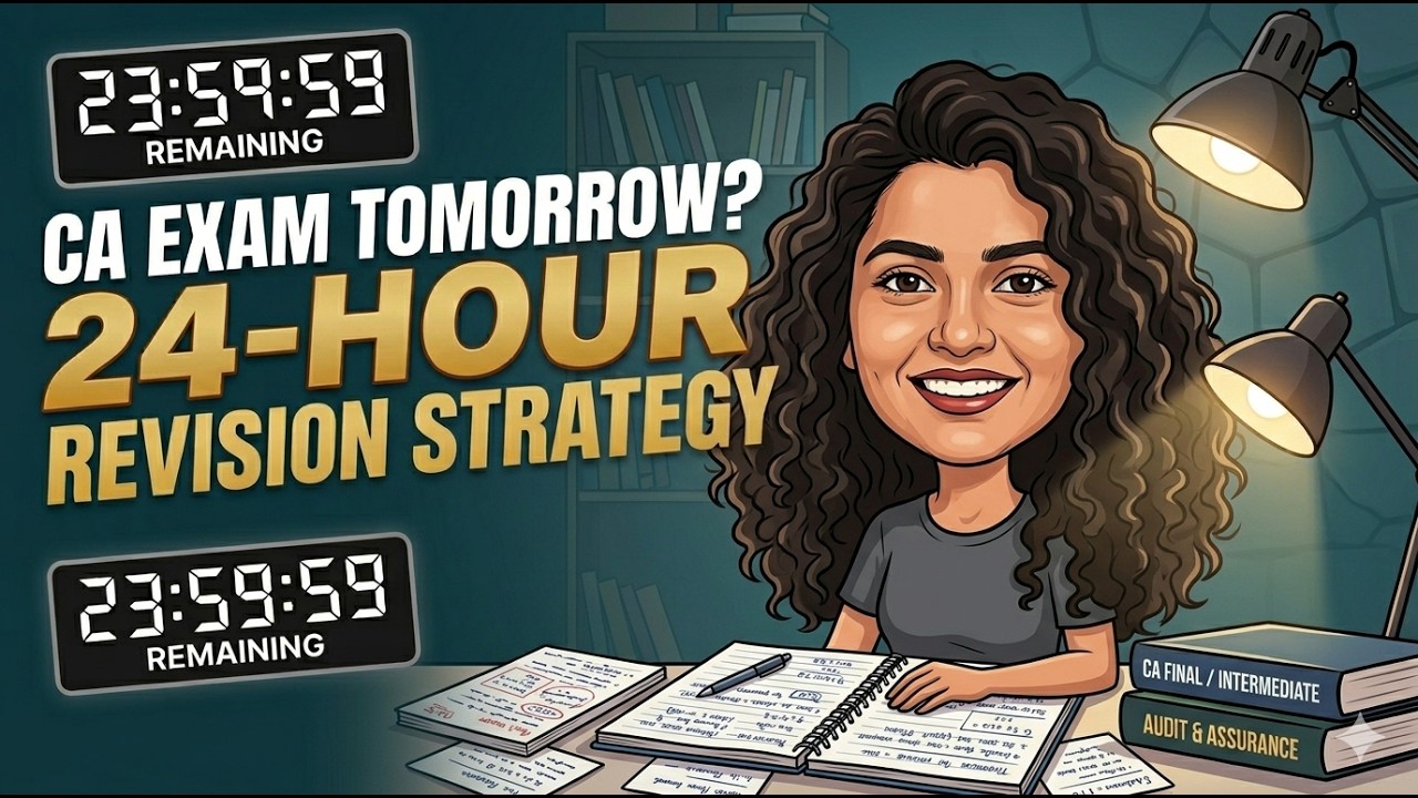 CA Exam Tomorrow? The 24-Hour Revision Strategy That Saves Your Marks