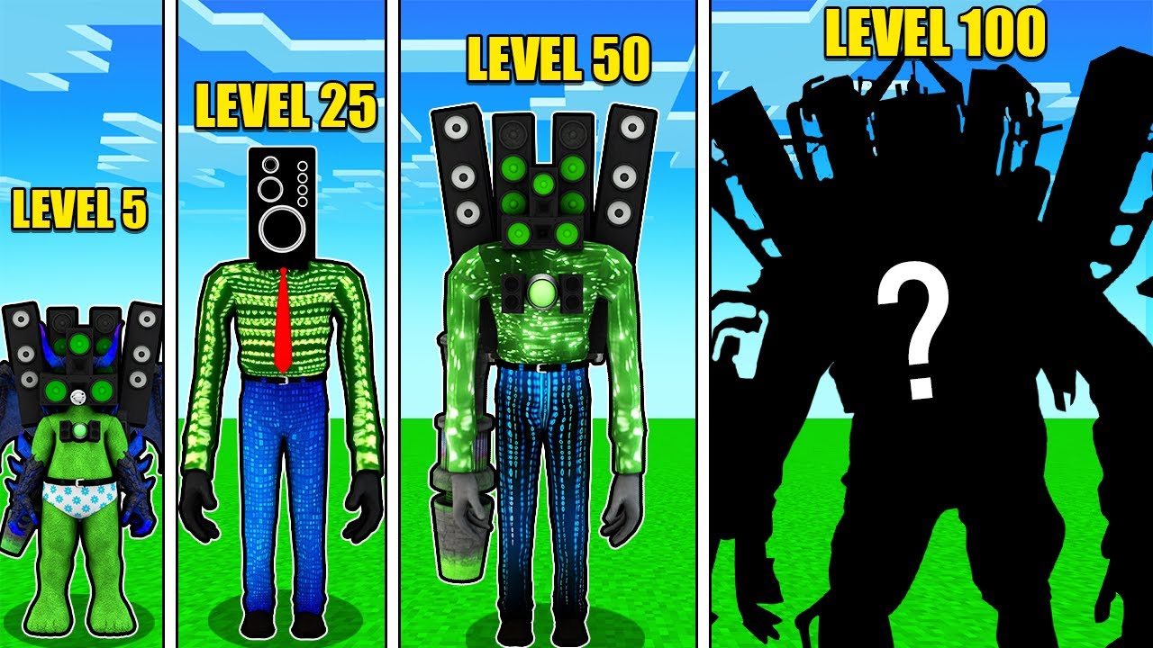 HACKER TITAN SPEAKERMAN SEVİYELERİ 😱 - Minecraft
