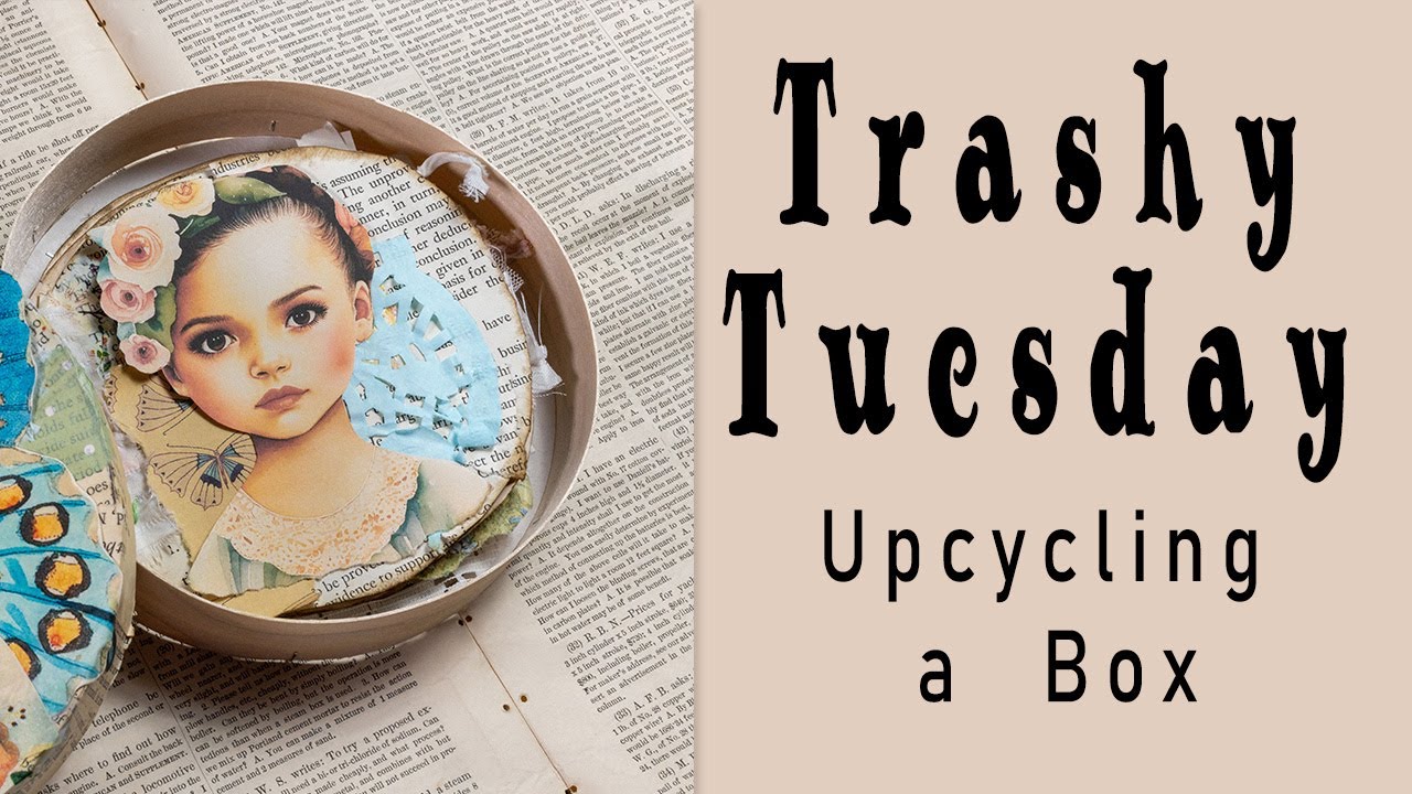 Recycling a Brie Box #TrashyTuesday #junkjournalmaker
