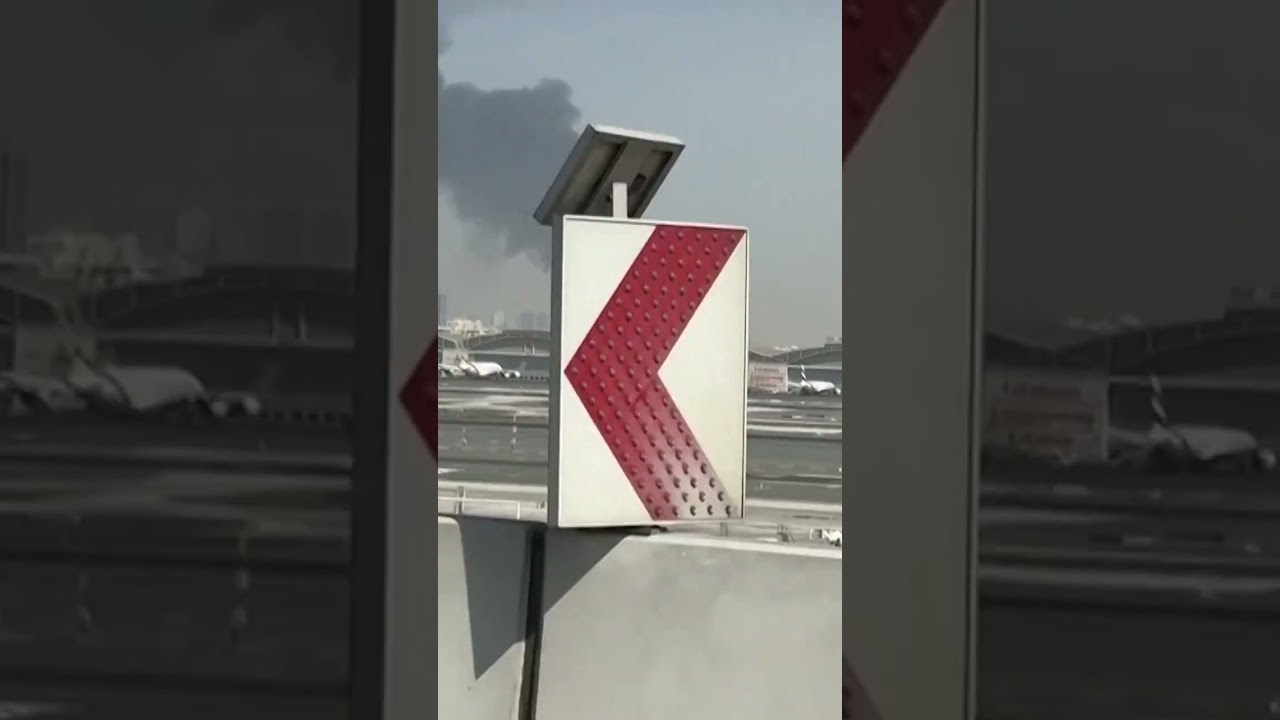 Smoke Engulfs Dubai Skyline After Iranian Missile and Drone Attacks Rock UAE #shorts