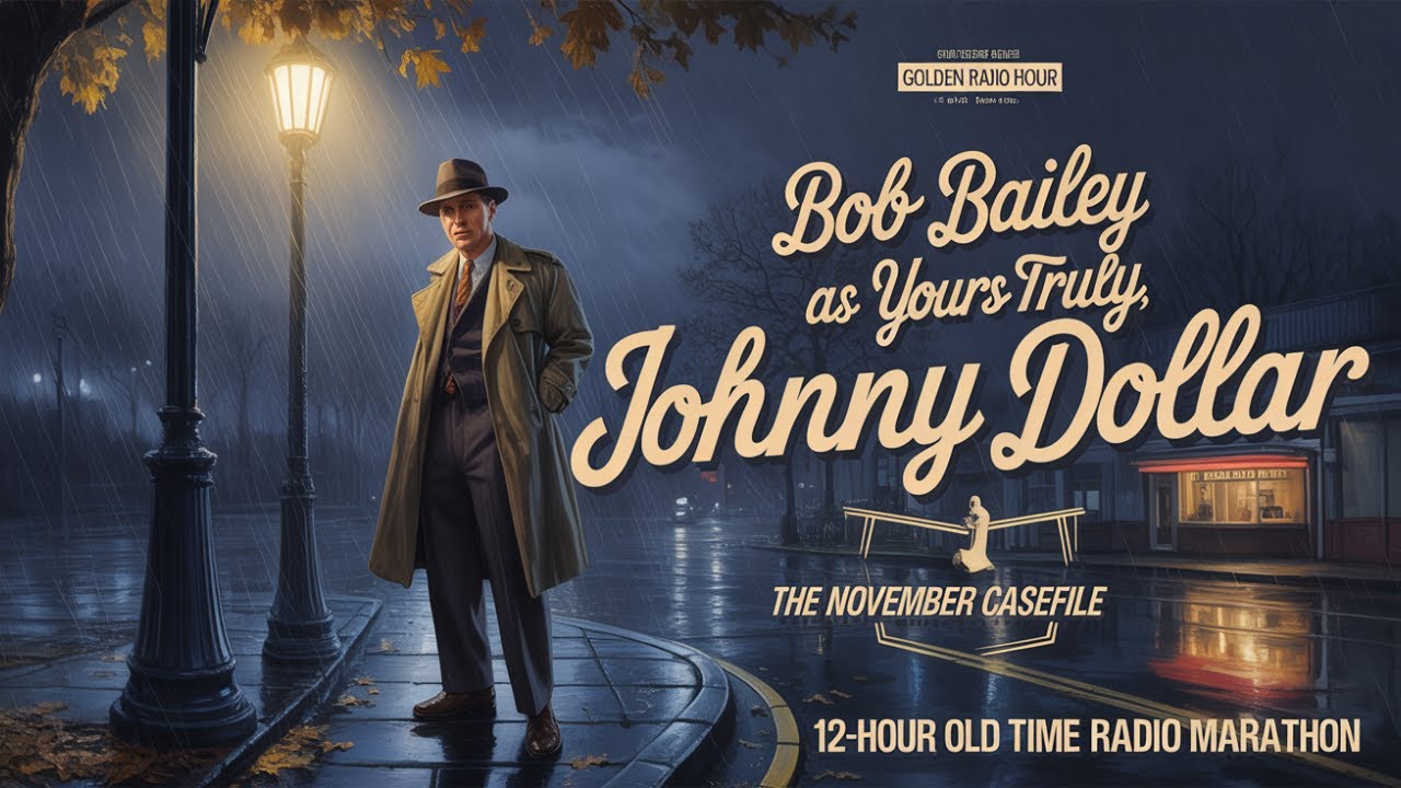 Bob Bailey as Yours Truly, Johnny Dollar – The November Casefile | 12-Hour Old Time Radio Marathon
