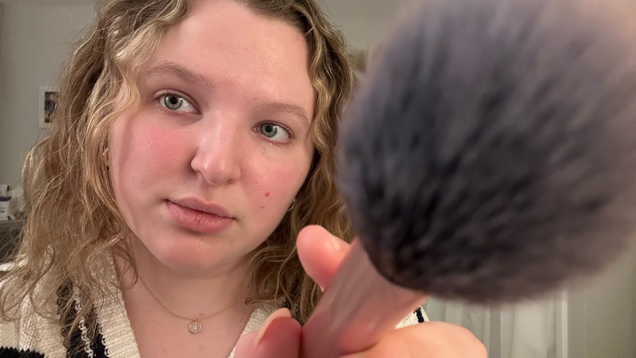 asmr doing your makeup fast-ish | layered sounds ⋆˙⟡♡