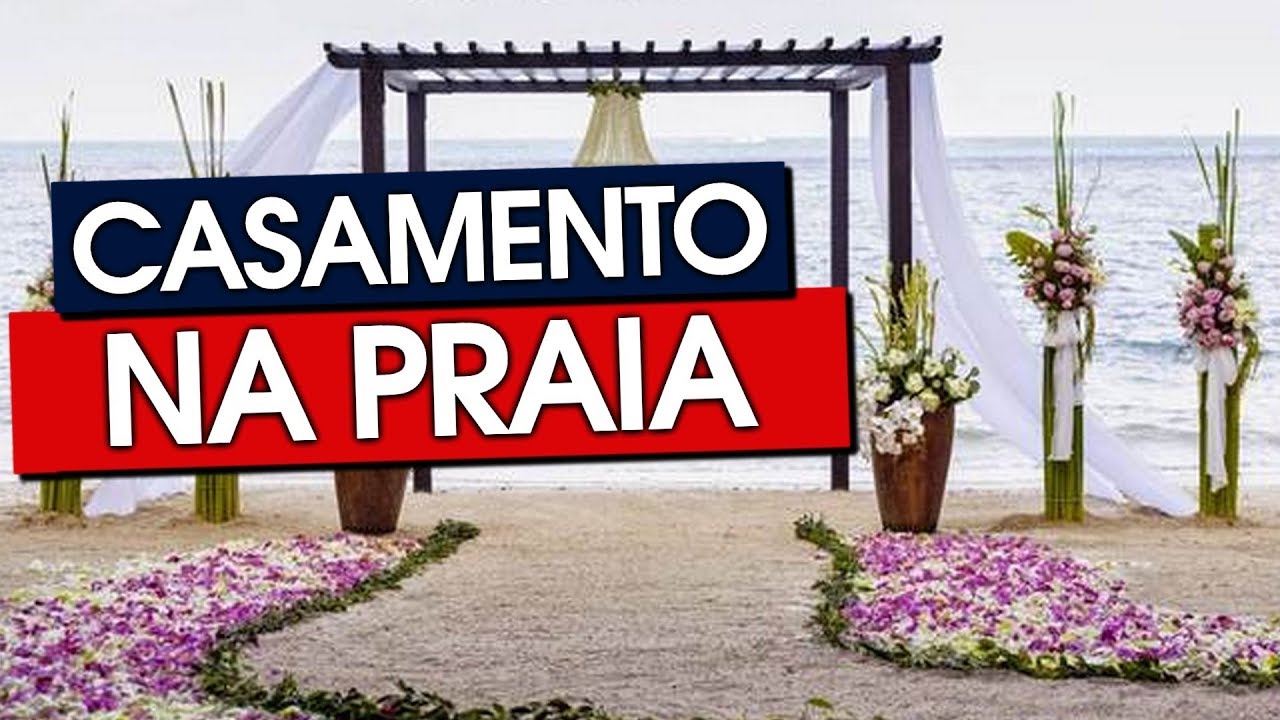 FOTOS COM DECORAÇÃO DE CASAMENTO NA PRAIA