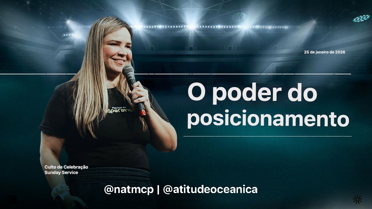 O PODER DO POSICIONAMENTO - Pra. Natalia Maria