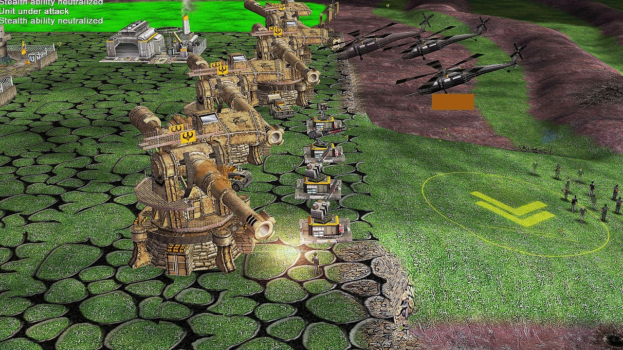 США против 4 китайских танков - Command & Conquer Generals Contra X Beta