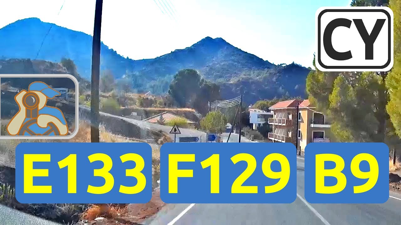 Κύπρος. A1, E133, F129, E110, E801, B9 [ Αγγλισίδες - Ορά - Πελένδρι - Κατω Αμιαντος - Τρόοδος ]