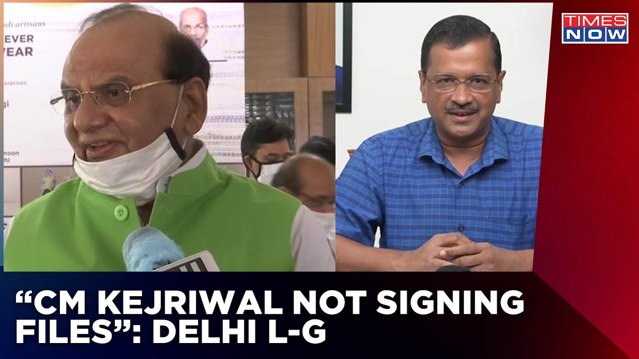 Delhi Lt Governor VK Saxena Writes Letter To CM Arvind Kejriwal | Says 'CM Not Signing Files'