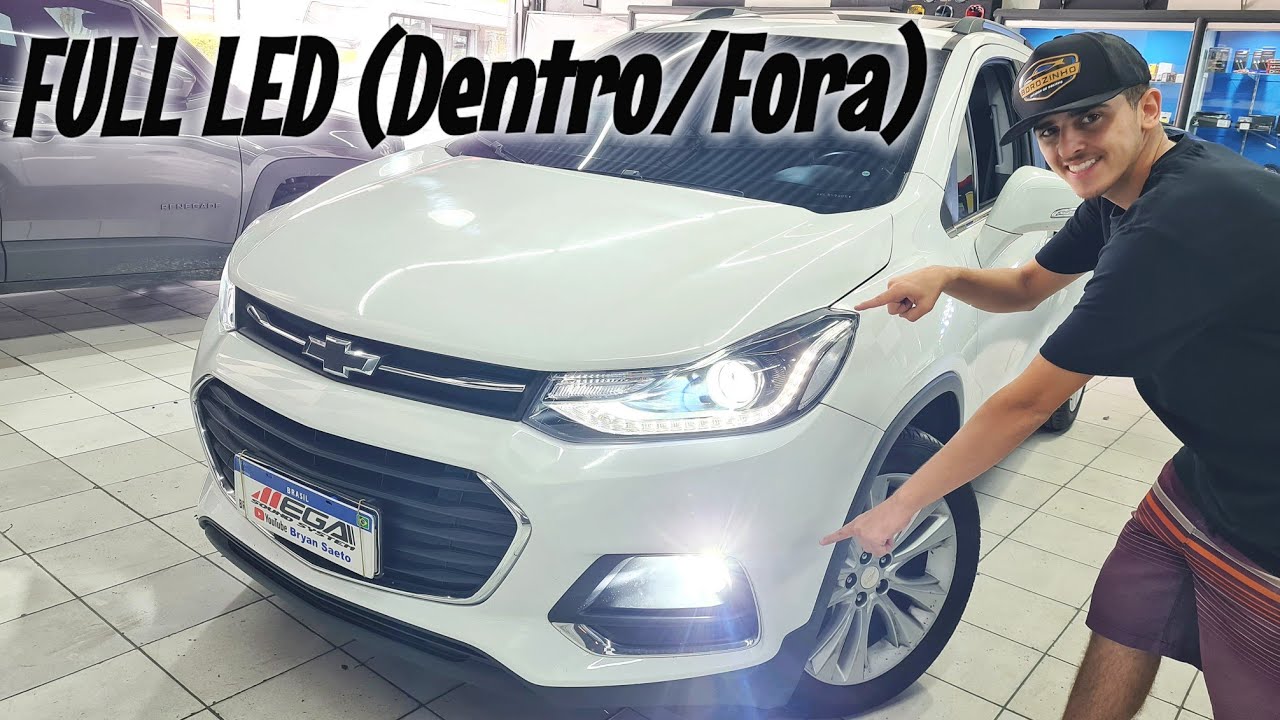 Tracker 1.4 Turbo 2019 Lâmpadas Ultra Led + 13 Lâmpadas Internas + Adesivo Fumê Lanternas