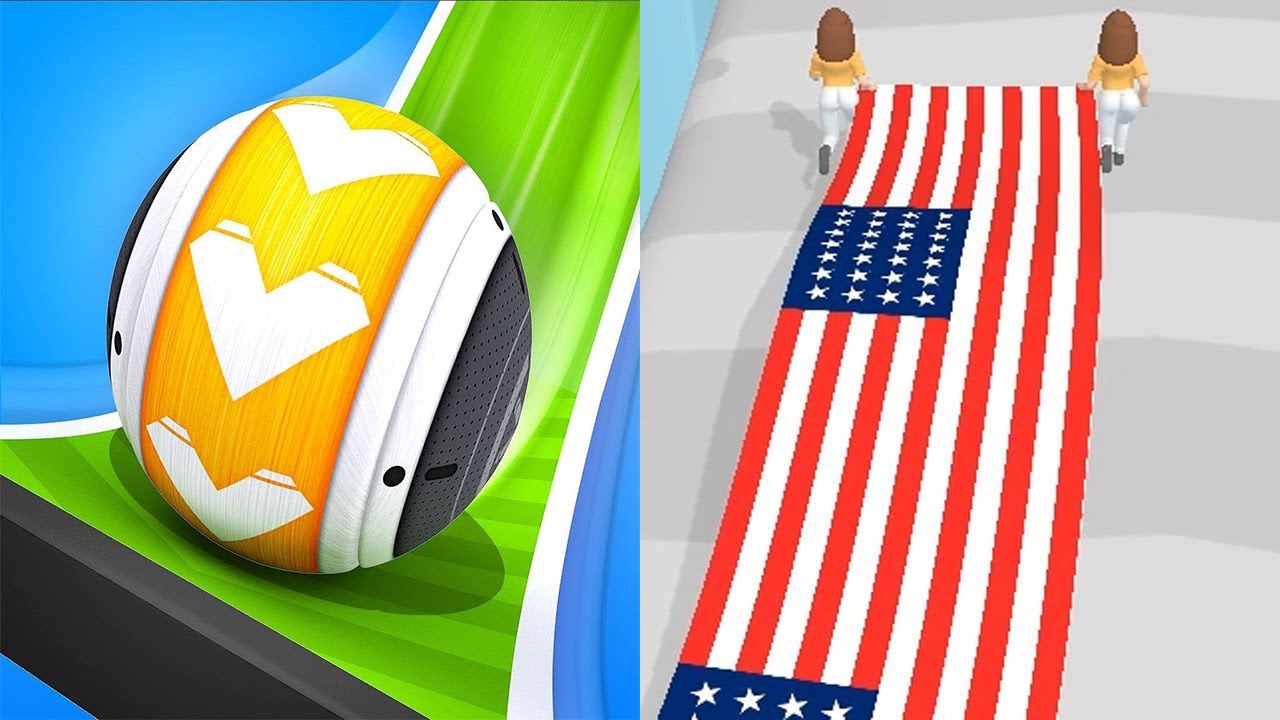 GYRO BALLS VS Flag Painters Android iOS Gameplay