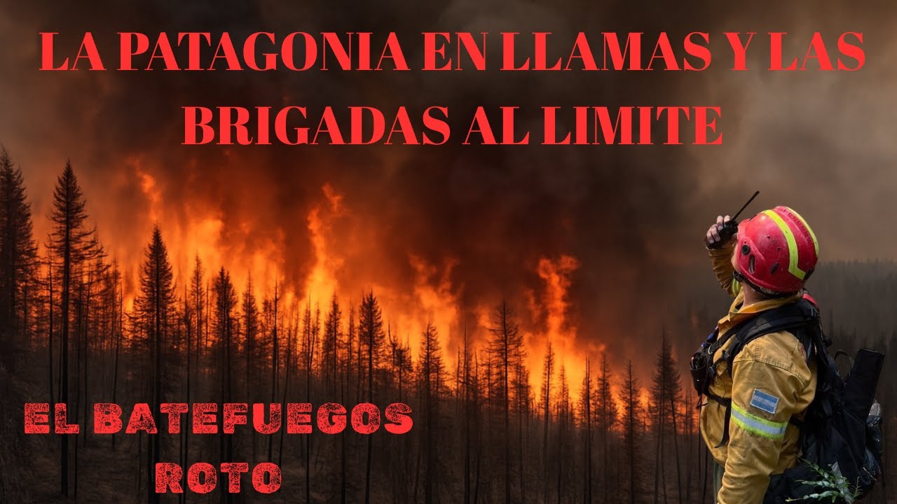 La Patagonia en llamas y sus Brigadas contra incendios forestales al limite.
