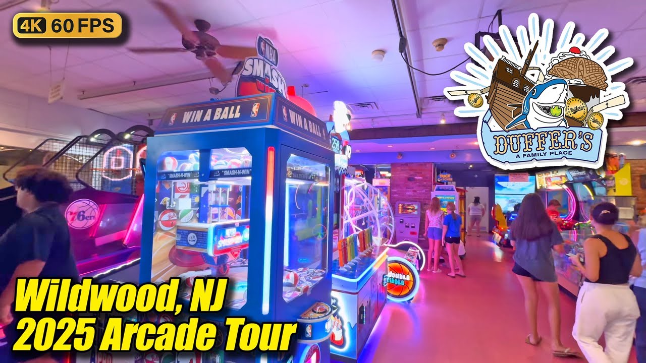 Duffer's: A Family Place (Wildwood NJ), August 2025 arcade tour, new 4K full walkthrough