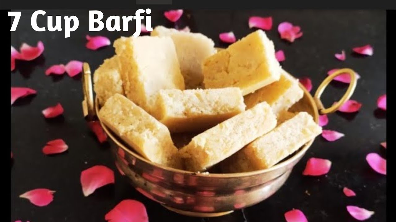Rava Besan Barfi Recipe || 7 Cup Barfi Recipe || Easy Sweet Recipe || Diwali Sweet Recipes