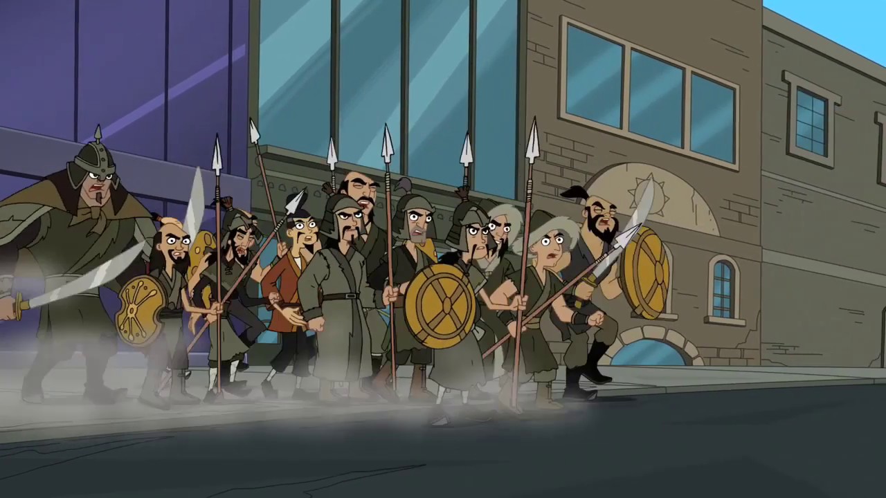 Phineas and Ferb - Mongolian Horde meets Mutant Buford Potatoes (Spud Spawns)