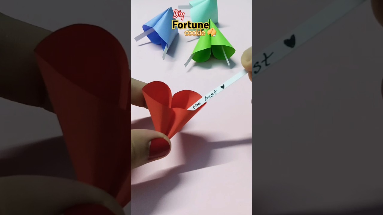 DIY fortune cookies✨🥠 #shorts #fortunecookies