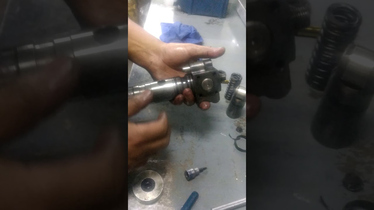 Desarmado de bomba unitaria.